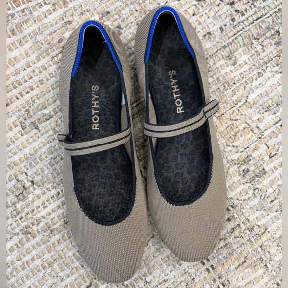 Rothy's Mary Jane Flats Taupe Size 9.5 - Picture 2 of 5